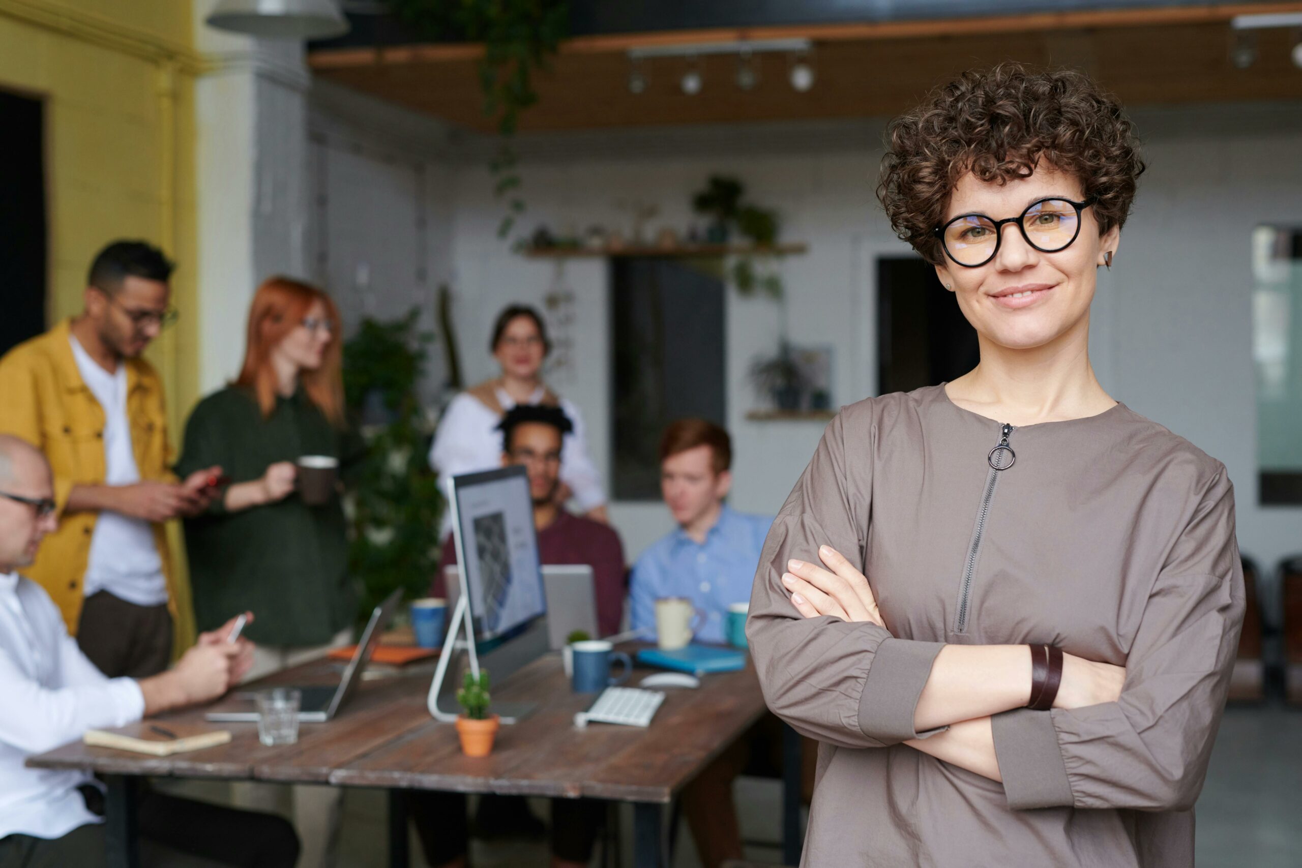 Manager et équipe en réunion
